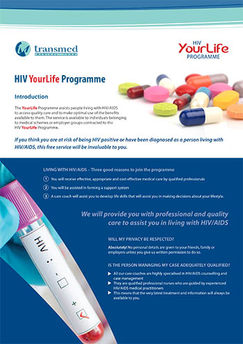 HIV YourLife Programme information leaflet